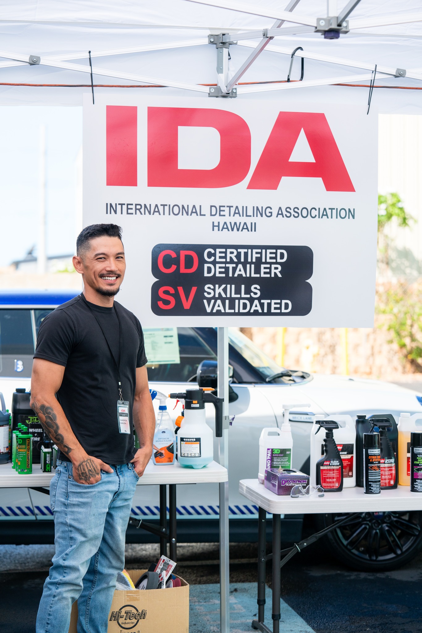 Cameron Kakuda, IDA Certified Detailer and Skills Validated, at the International Detailing Association Hawaii